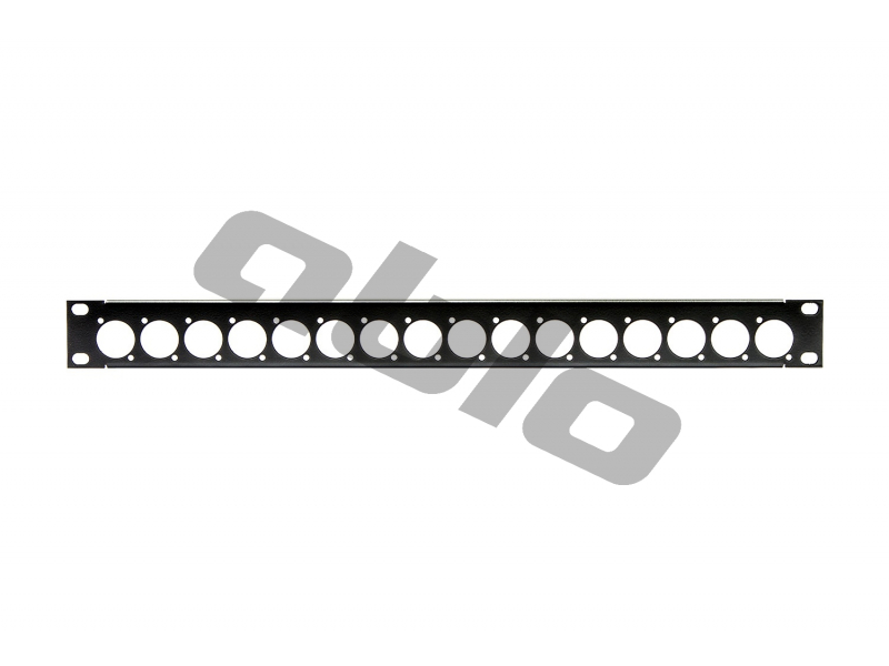 ABLO AG-16AL Aluminiowy panel rack / blank 16 otworów typu D / xlr / 1U